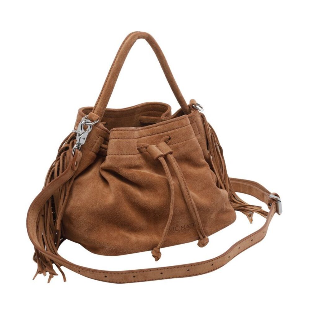 Vic Matie' Women Travel Fringed Bucket Bag - Picture 3 of 4